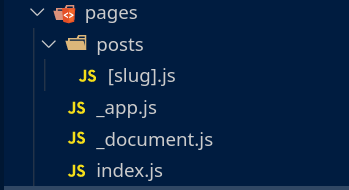 Next.js blog starter, pages folder